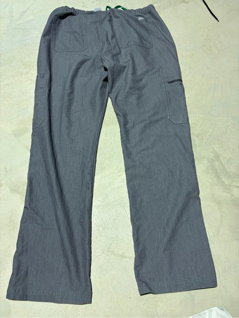 Figs Grey Utility Drawstring scrub Pants cairo XL